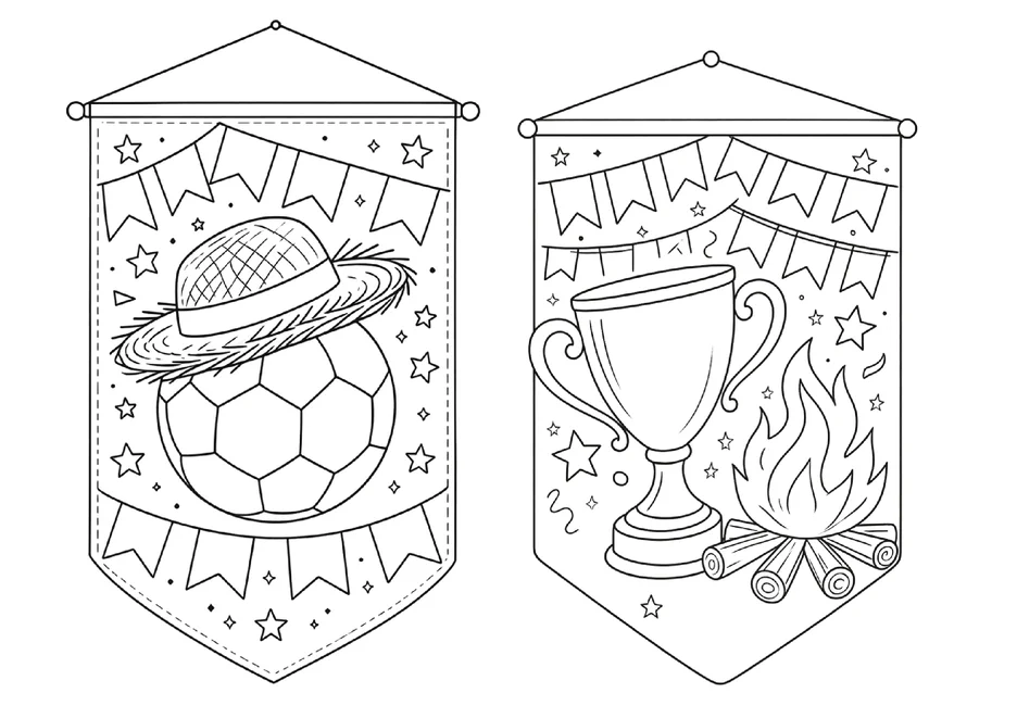 Bandeirinhas da copa do mundo para colorir e imprimir para imprimir e colorir - imagem 6